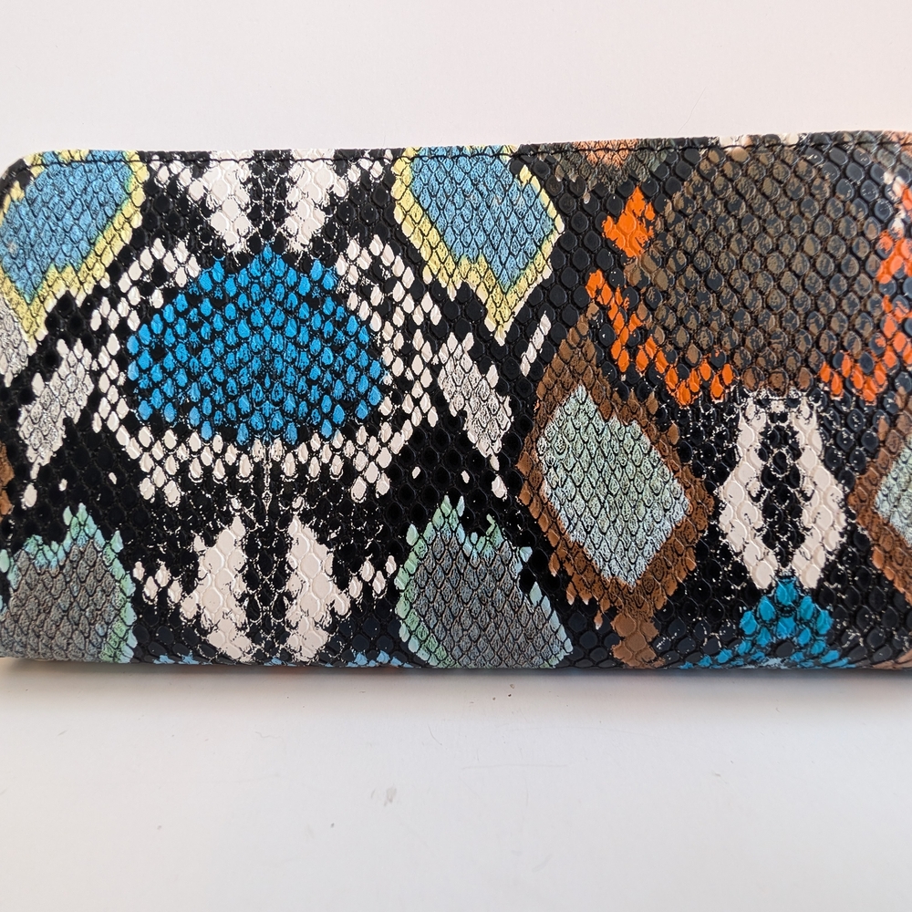 Multicolor Snake Print Wallet - image 1